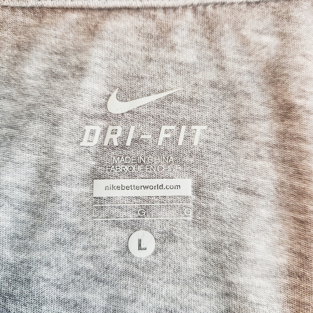Nike Dri-Fit Women's Heathered Gray Sleeveless Racerback Tank Top Size Large - Picture 3 of 7